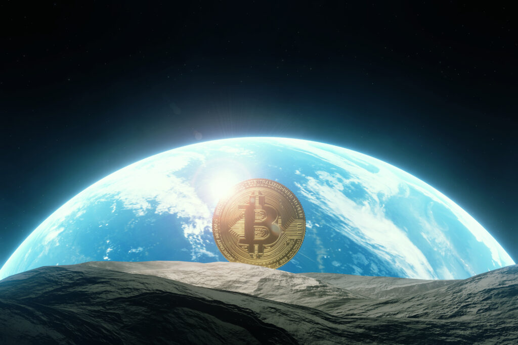 3D Rendering of Bitcoin